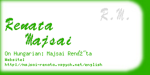renata majsai business card